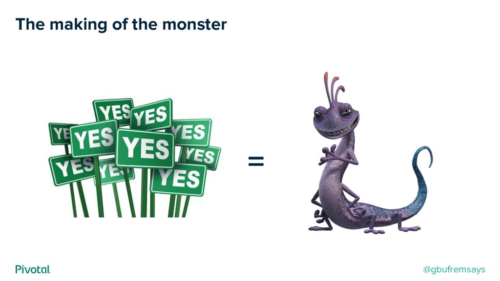Taming Your Monster: The Art of Saying “No” While Building Products - slide 8