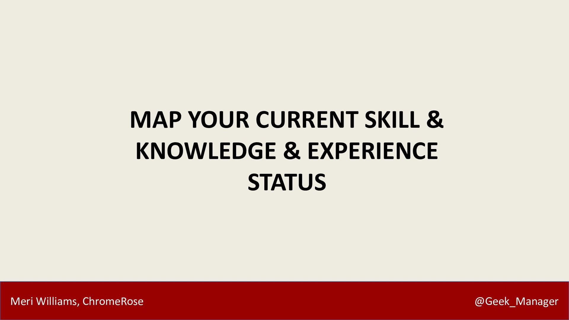 Career Vectors: Navigating Modern Careers with Meri Williams - slide 20