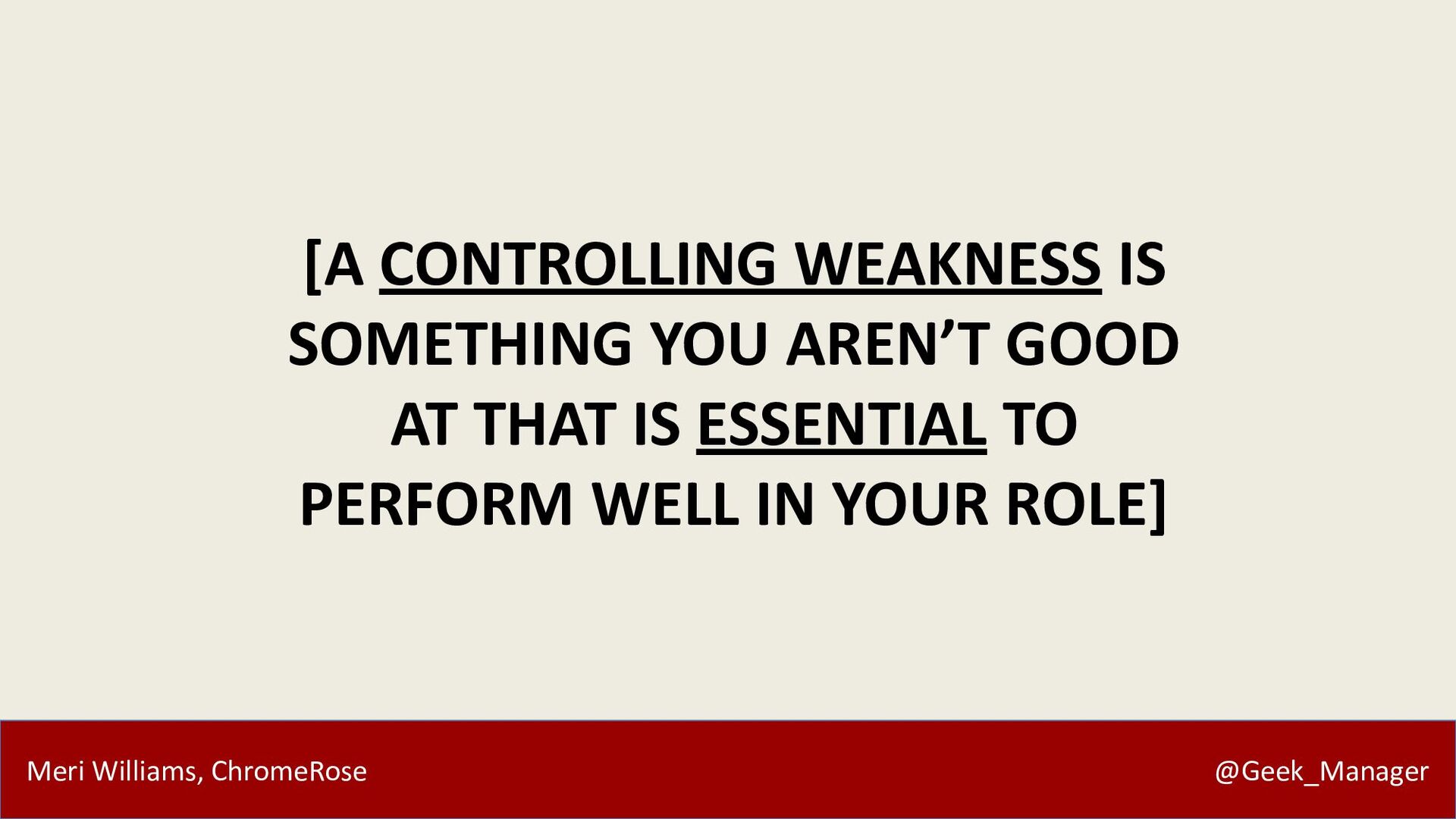 Career Vectors: Navigating Modern Careers with Meri Williams - slide 24