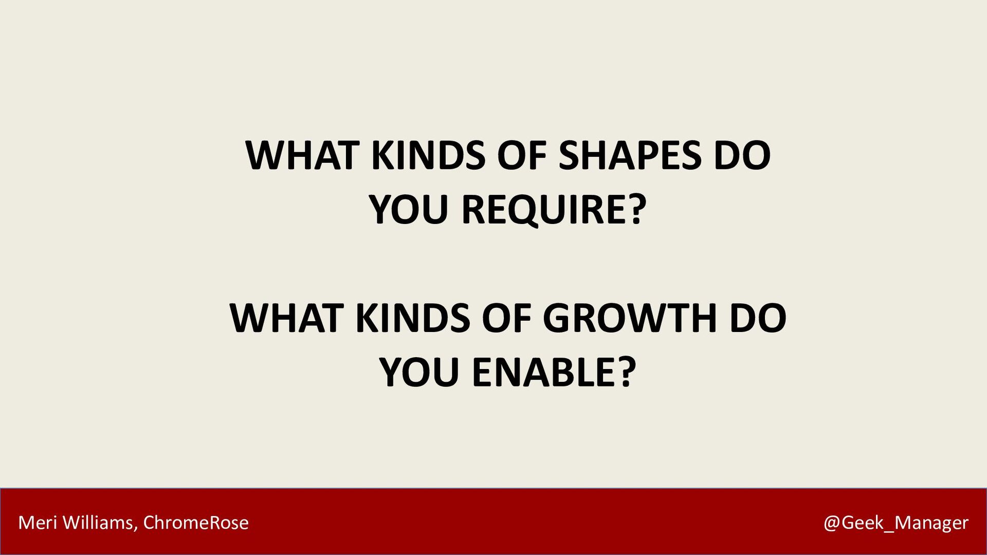 Career Vectors: Navigating Modern Careers with Meri Williams - slide 28
