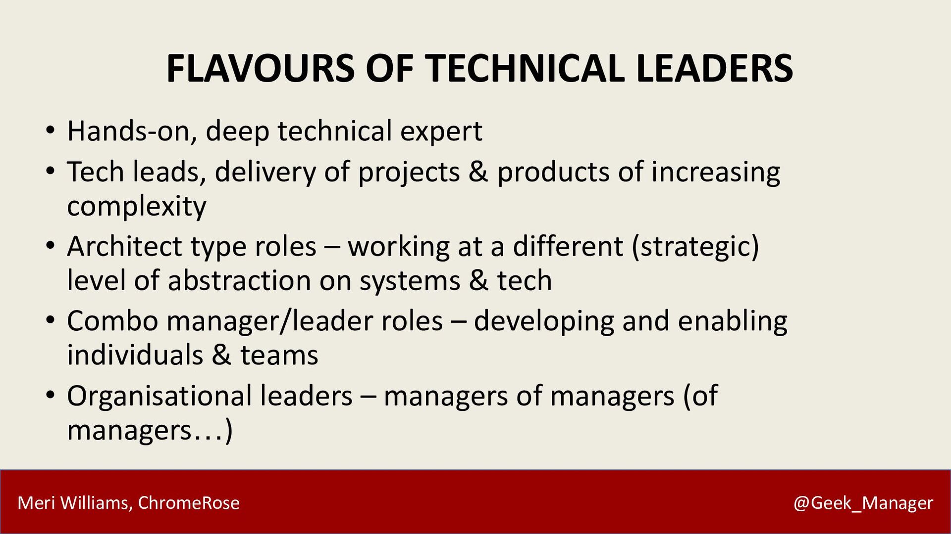 Career Vectors: Navigating Modern Careers with Meri Williams - slide 8