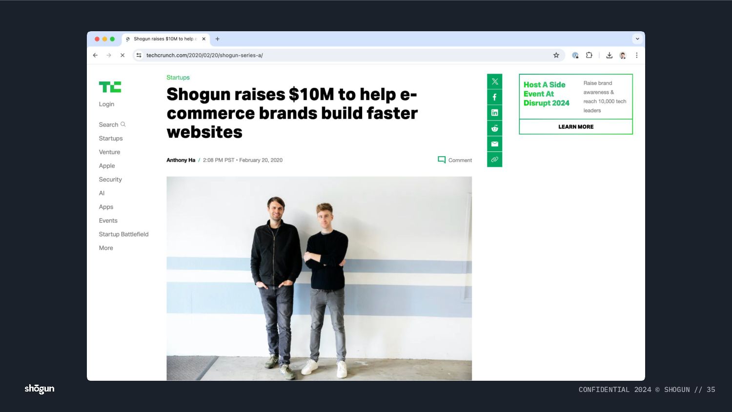 From Scotland to Silicon Valley: Raising $100m and Building a Global SaaS Business - slide 35