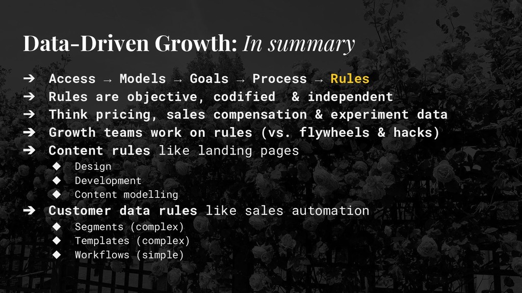 Data-Driven Growth: Lies, Lawyers & Outsized Results - slide 97