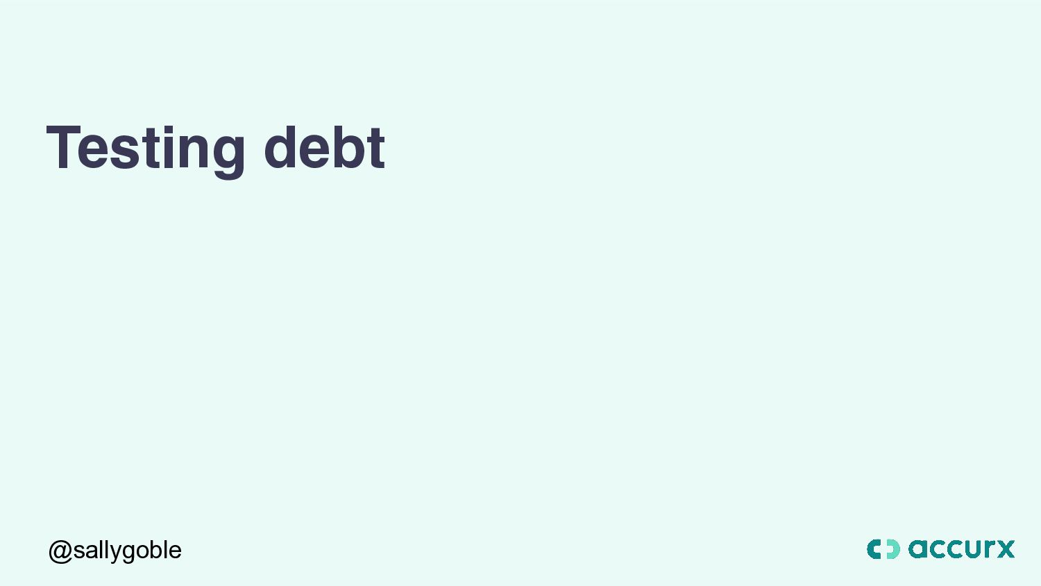 How To Get Out Of (Technical) Debt! - slide 13
