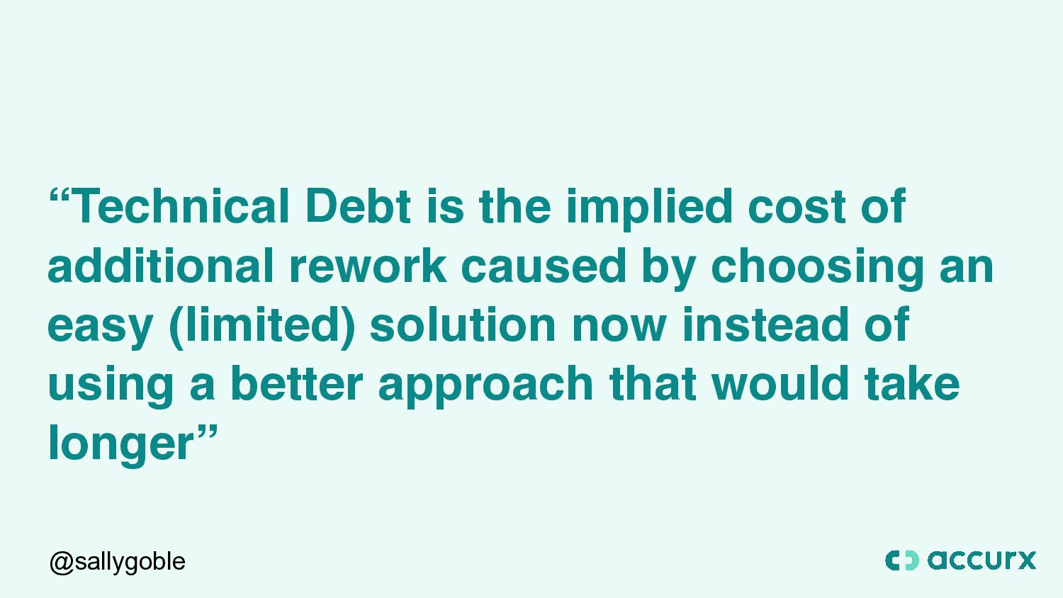 How To Get Out Of (Technical) Debt! - slide 7