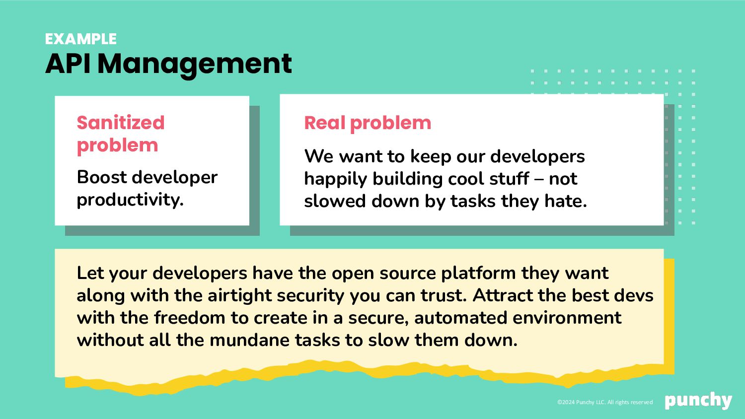 Convey The Awesomeness of your Tech with Human Messaging - slide 32