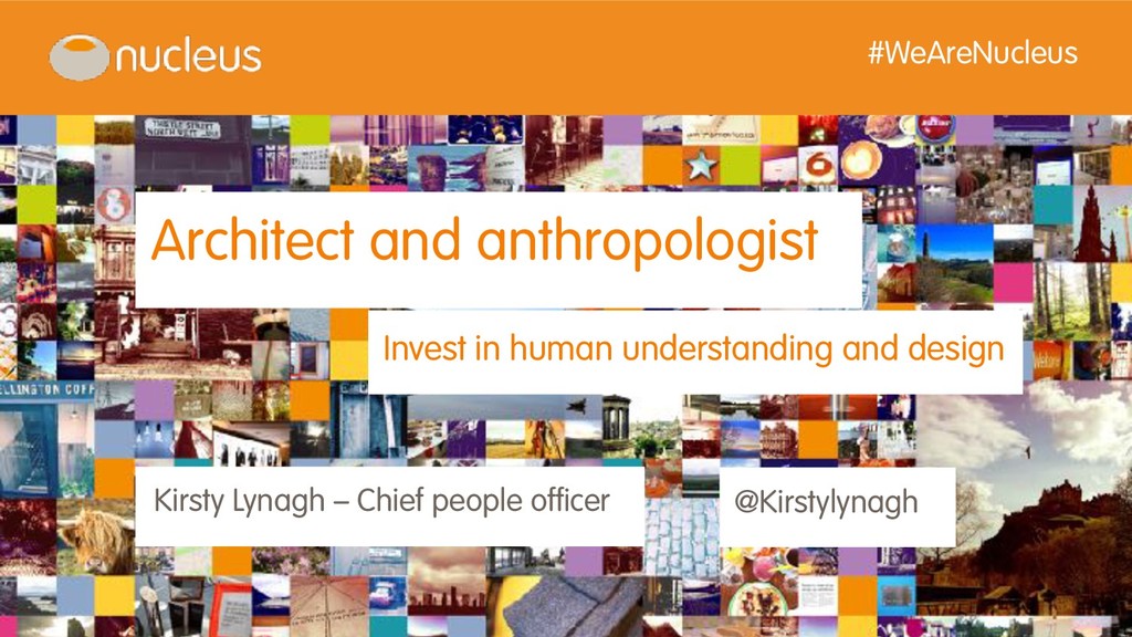 Architect and Anthropologist: the two roles needed in your team to win in the workplace in the future - slide 1