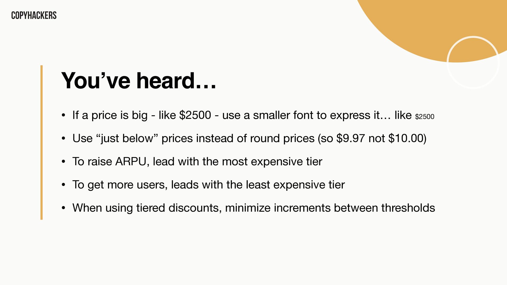 Money Words: Copy That Drives Revenue - slide 12