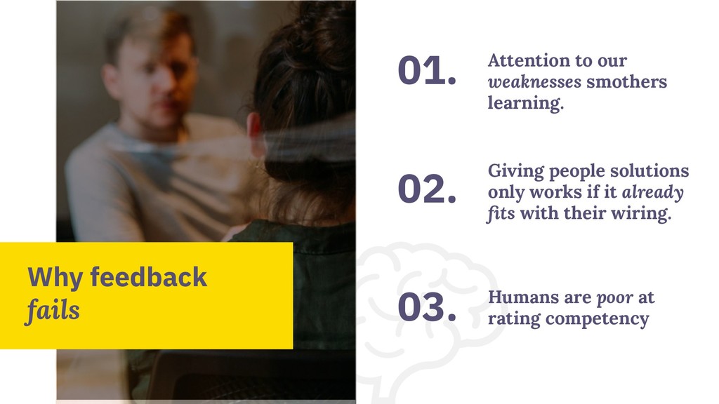 Avoiding Feedback Failure: Brain-Based Techniques For Getting the Best From Your Team - slide 3