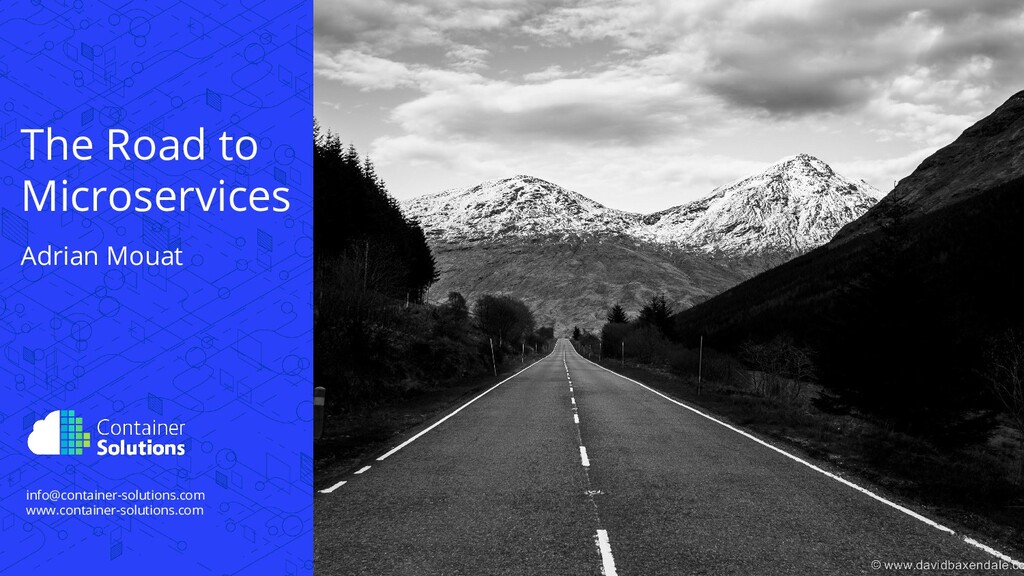 The Road to Microservices and Beyond - slide 1