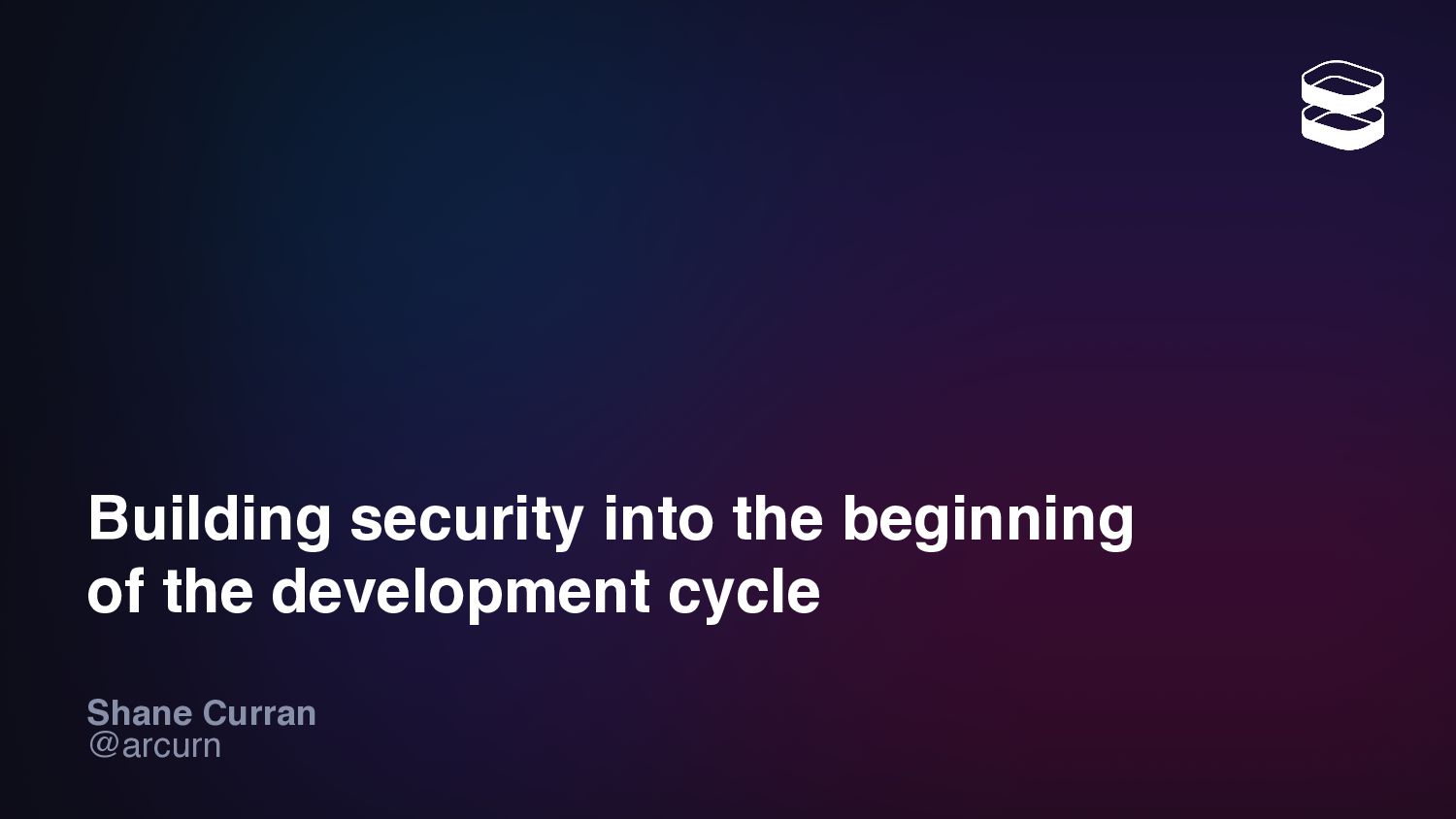 Building Security Into The Beginning Of The Development Cycle - slide 1