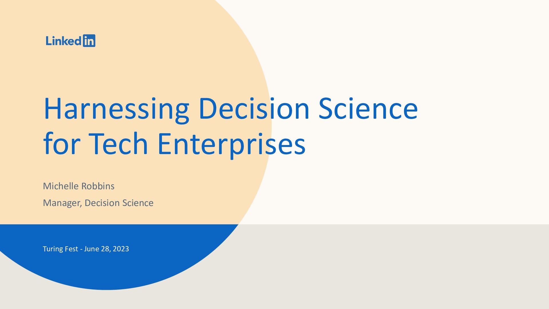 Impact-Driven: Decision Science for Tech Entrepreneurs - slide 1