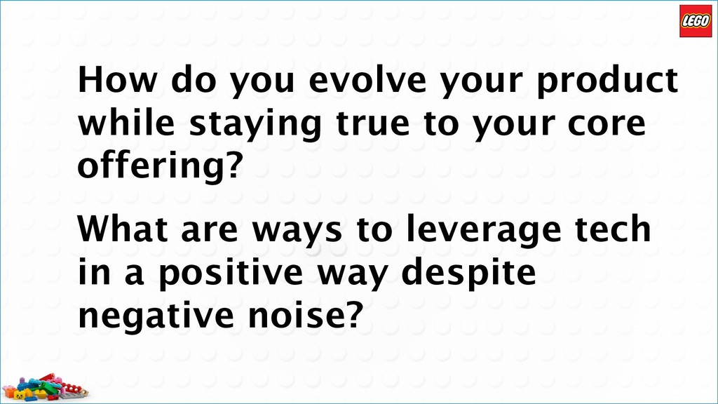 LEGO Design Principles as a Foundation for Future Interactive Play - slide 19