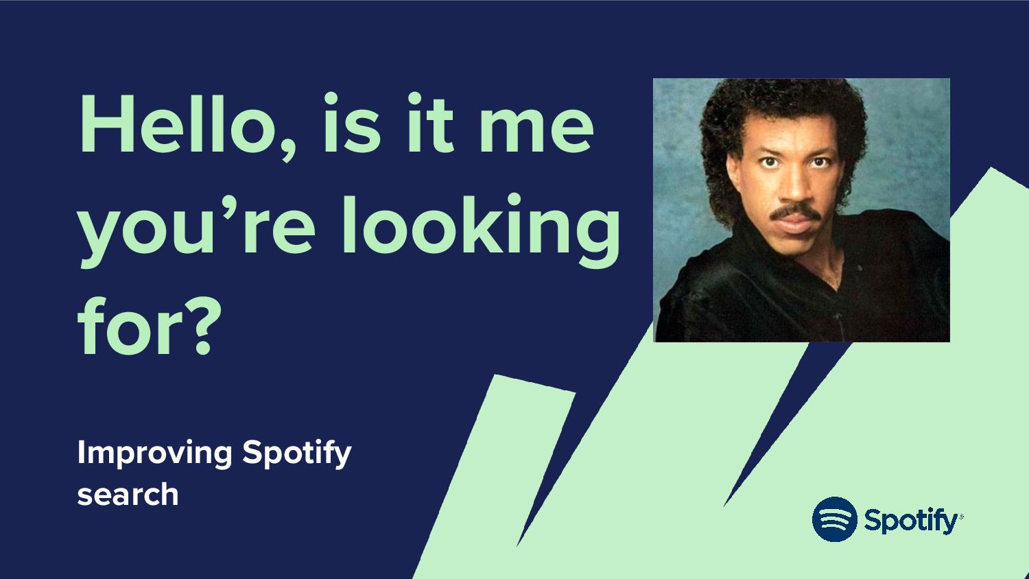 Hello, Is It Me You're Looking For? Improving Spotify Search - slide 1