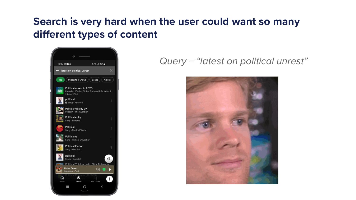 Hello, Is It Me You're Looking For? Improving Spotify Search - slide 15