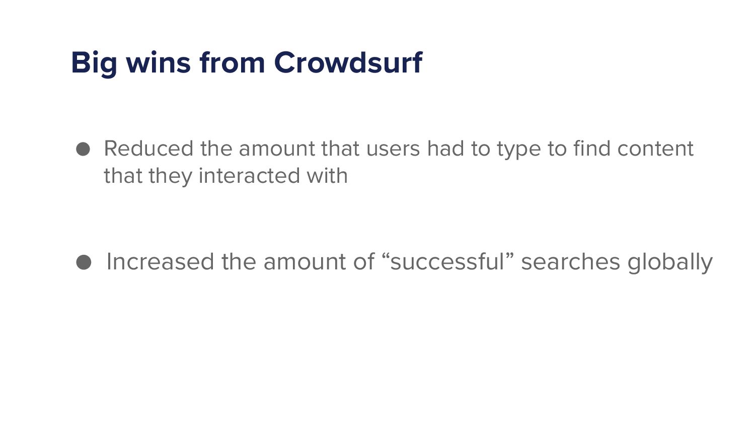 Hello, Is It Me You're Looking For? Improving Spotify Search - slide 28
