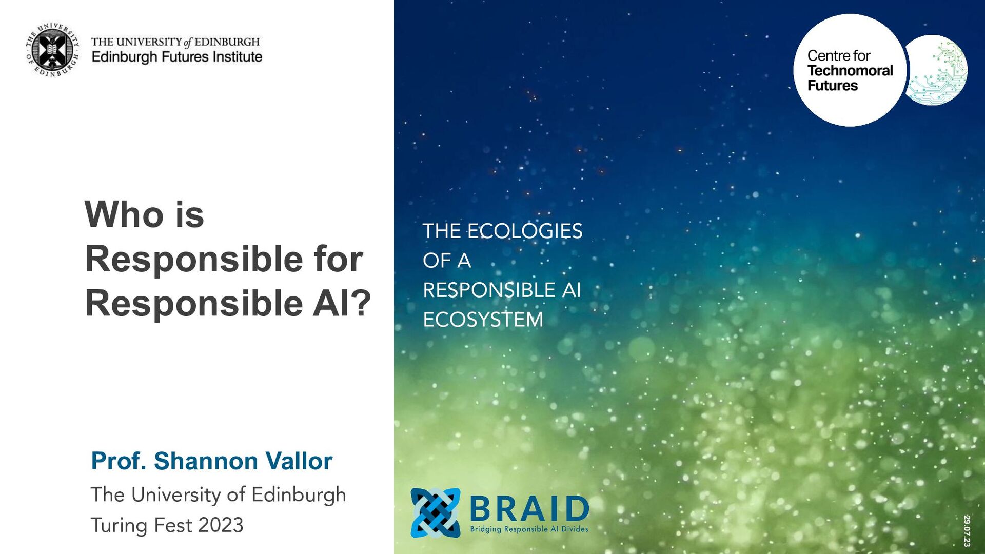 Who is Responsible for ‘Responsible AI’? The Ecologies of a Responsible AI Ecosystem - slide 1