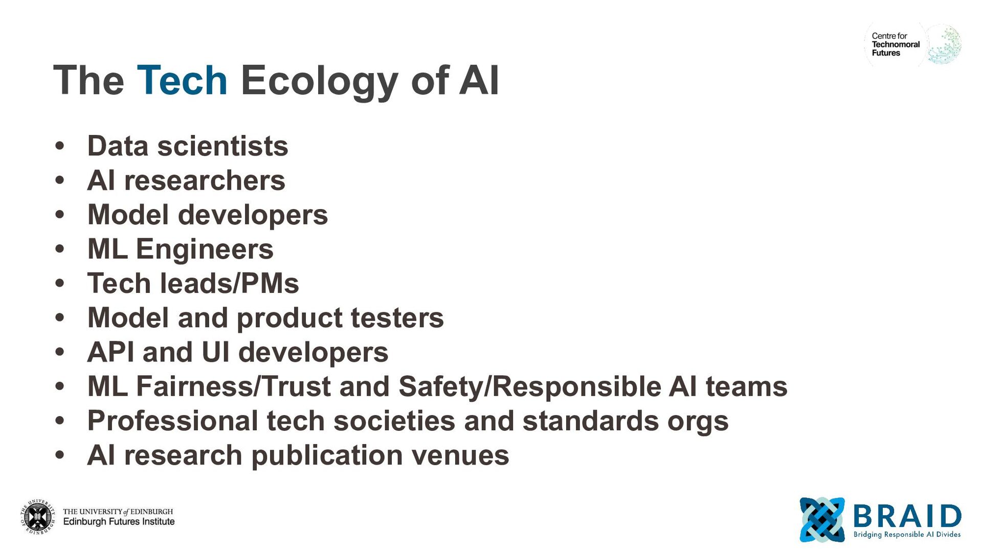 Who is Responsible for ‘Responsible AI’? The Ecologies of a Responsible AI Ecosystem - slide 23