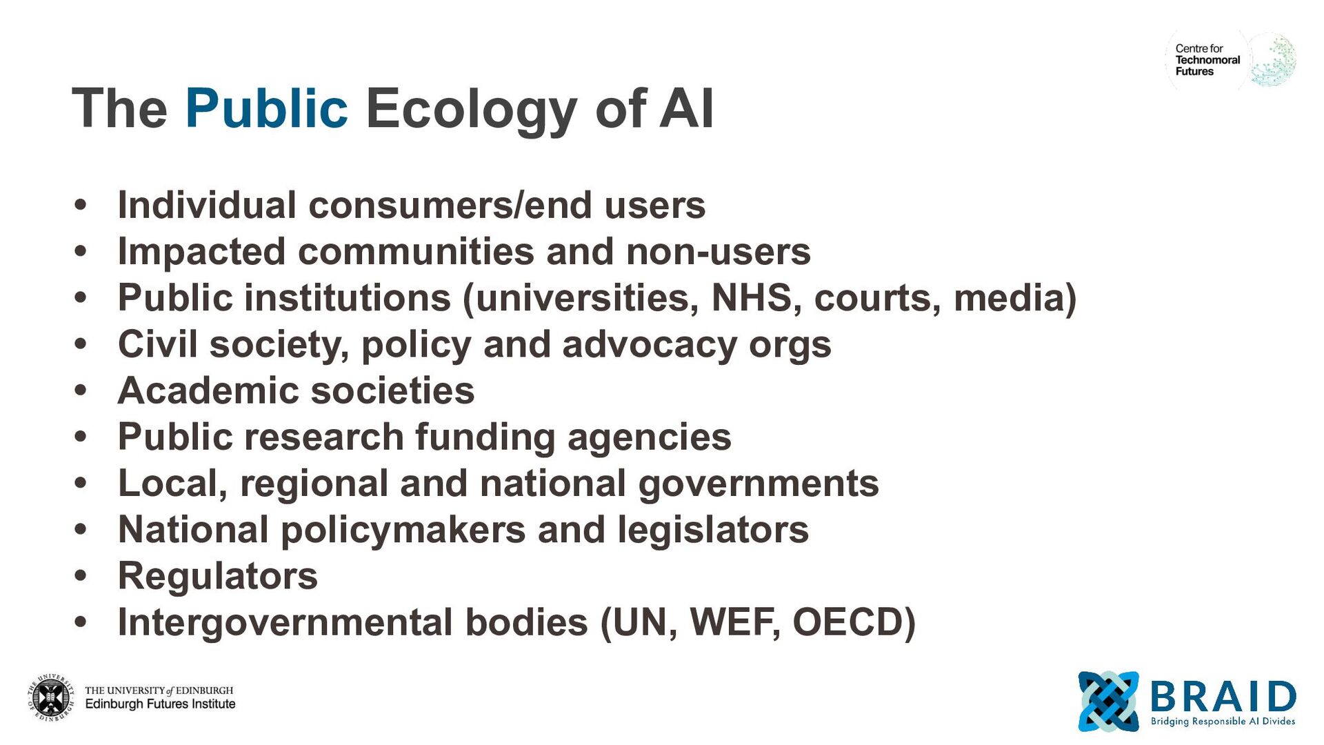 Who is Responsible for ‘Responsible AI’? The Ecologies of a Responsible AI Ecosystem - slide 25