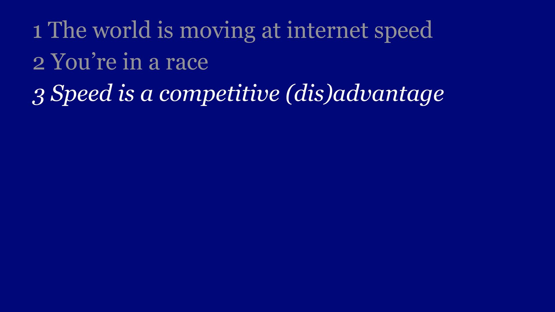 Moving Fast: Why Speed Wins, How Complexity Kills Momentum, and How to Handle This Tension As You Grow - slide 22