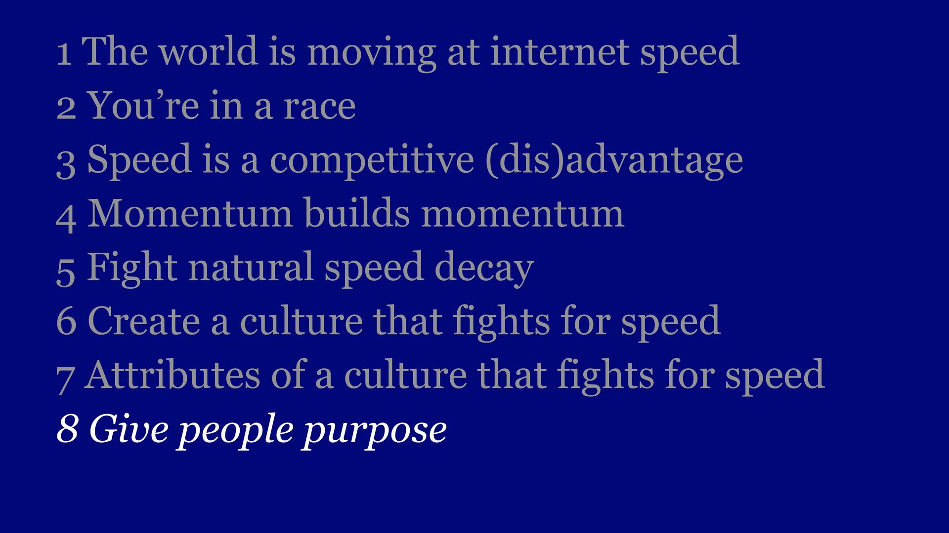 Moving Fast: Why Speed Wins, How Complexity Kills Momentum, and How to Handle This Tension As You Grow - slide 64