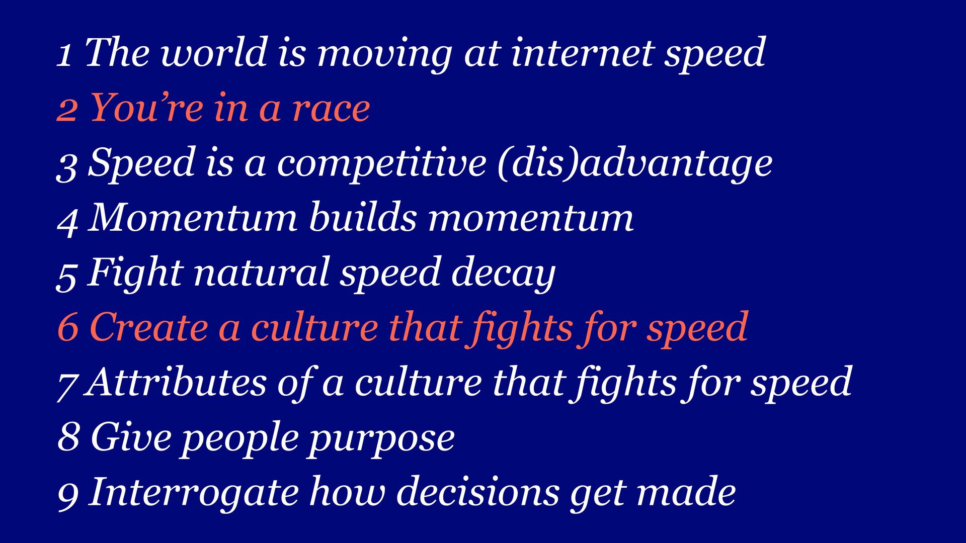 Moving Fast: Why Speed Wins, How Complexity Kills Momentum, and How to Handle This Tension As You Grow - slide 78