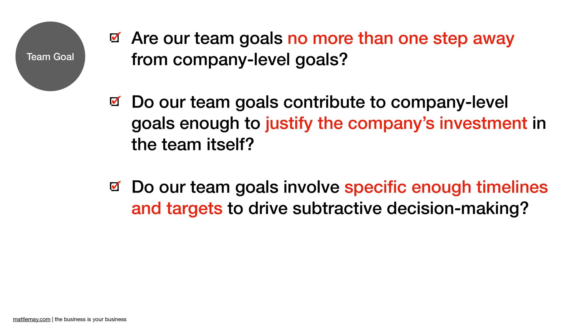 The Business Is Your Business with Matt Lemay - slide 27