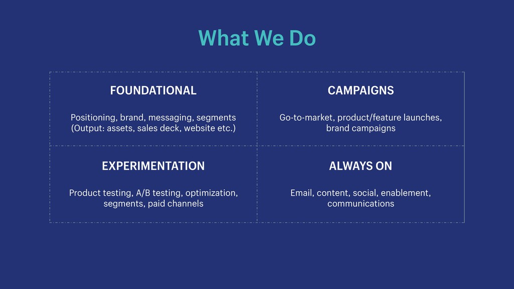 Unicorns, Ice Cream and Puking Rainbows: Driving Growth from Startup to Scale - slide 25
