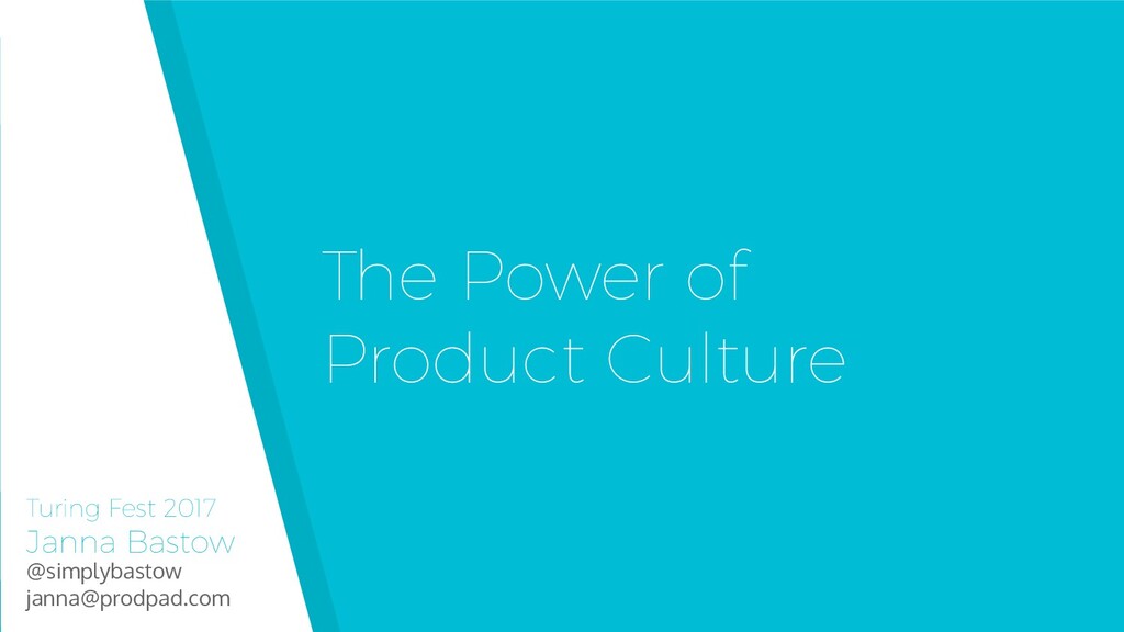 The Power of Product Culture - slide 1