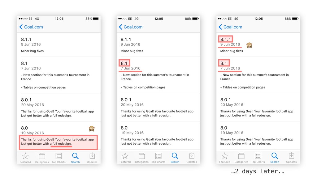 Minor Bug Fixes - slide 30