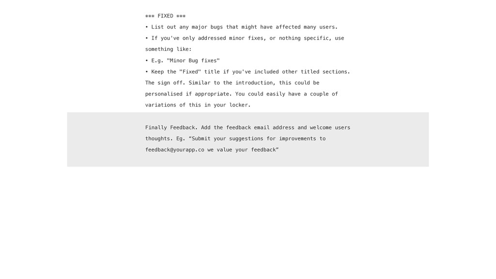 Minor Bug Fixes - slide 41