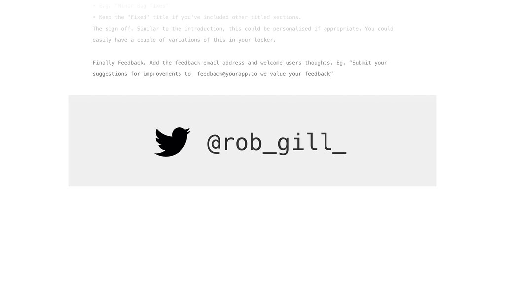 Minor Bug Fixes - slide 74
