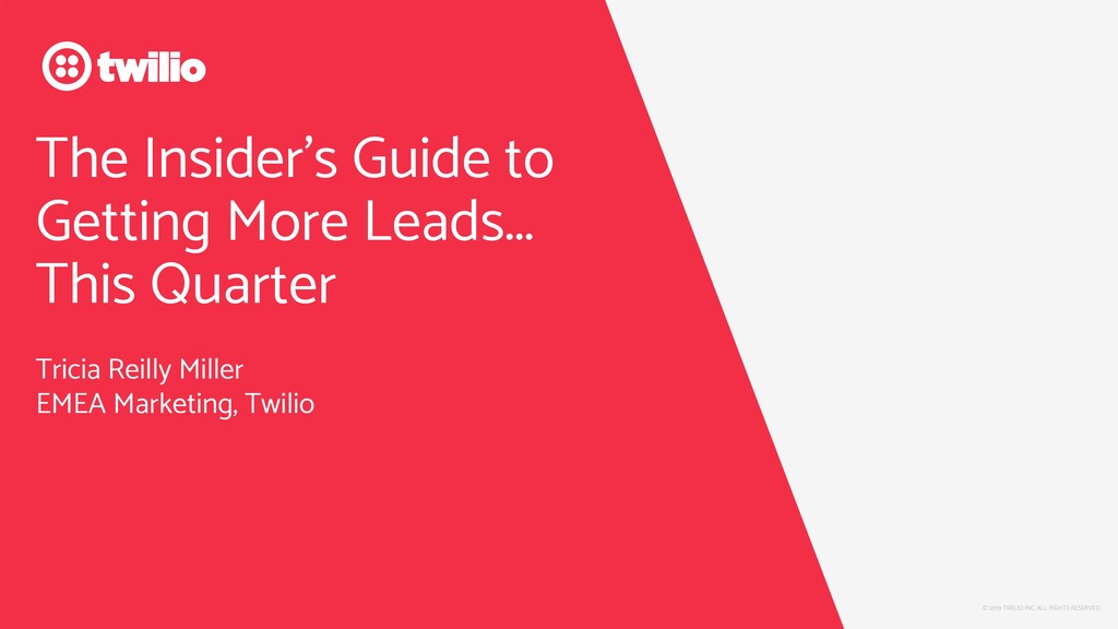 The Insider's Guide to Getting More Leads this Quarter - slide 1