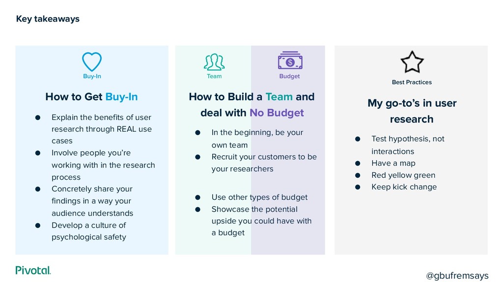 Bootstrapping User Research: No Budget, No Team, No Buy-in, No Problem - slide 23
