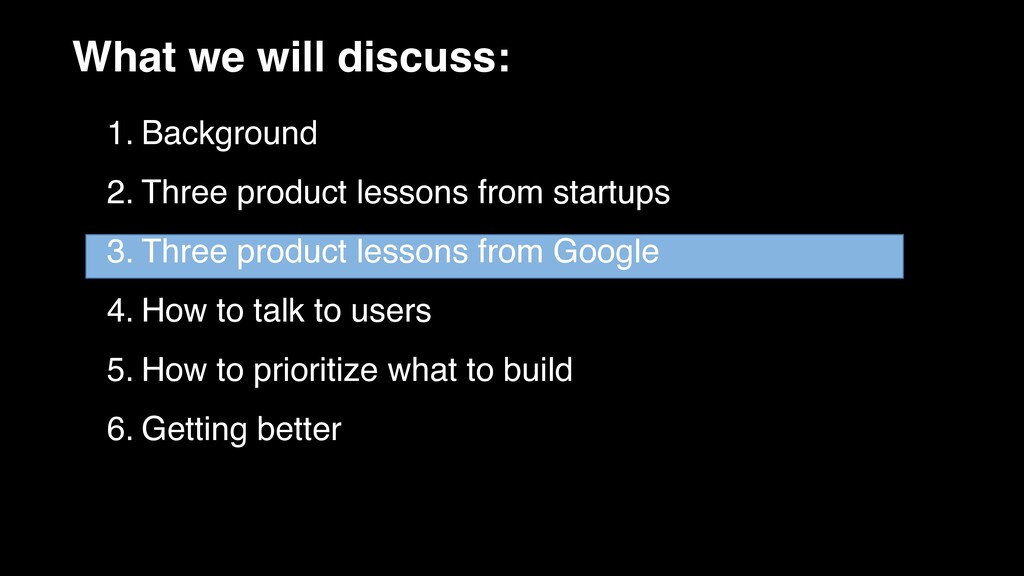 Prioritising Features and Talking to Users - slide 10