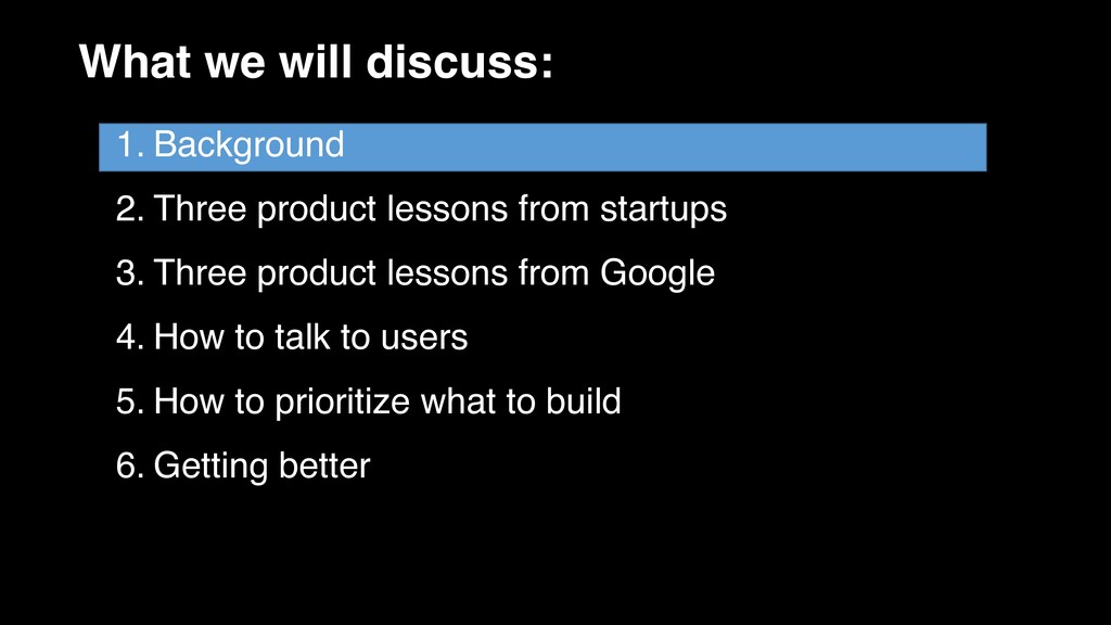 Prioritising Features and Talking to Users - slide 2