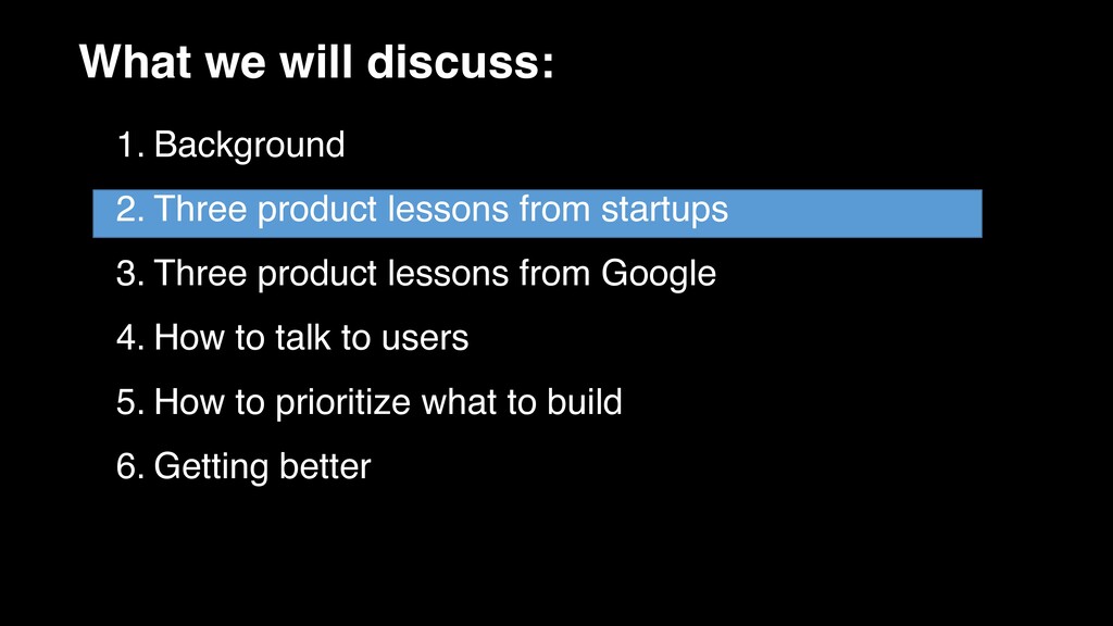 Prioritising Features and Talking to Users - slide 8
