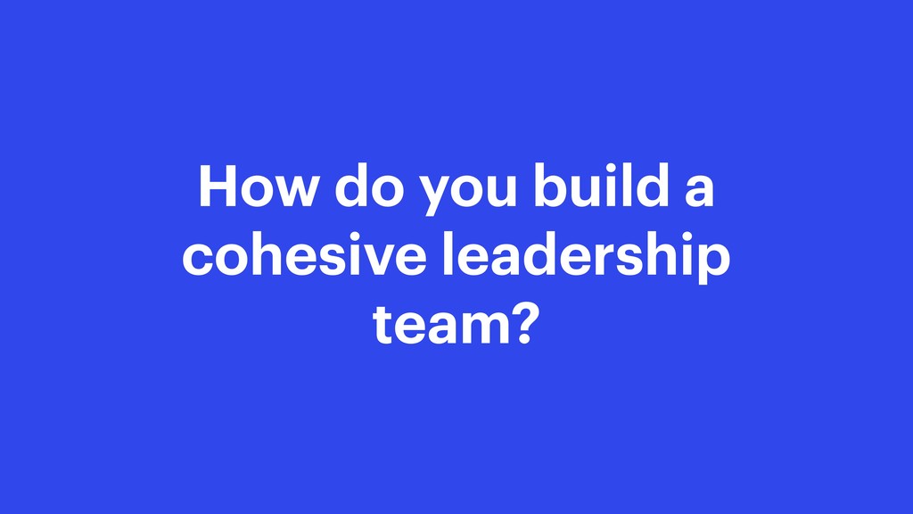Healthy and Effective Leadership Teams - slide 15
