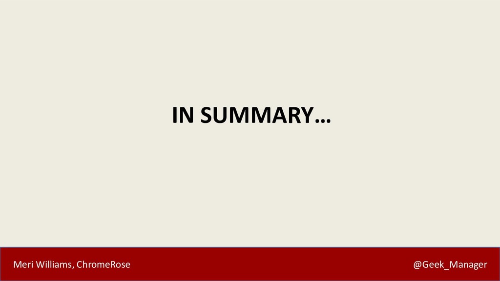 Five Things I Wish I'd Known Sooner About Scaling Teams & Culture - slide 48