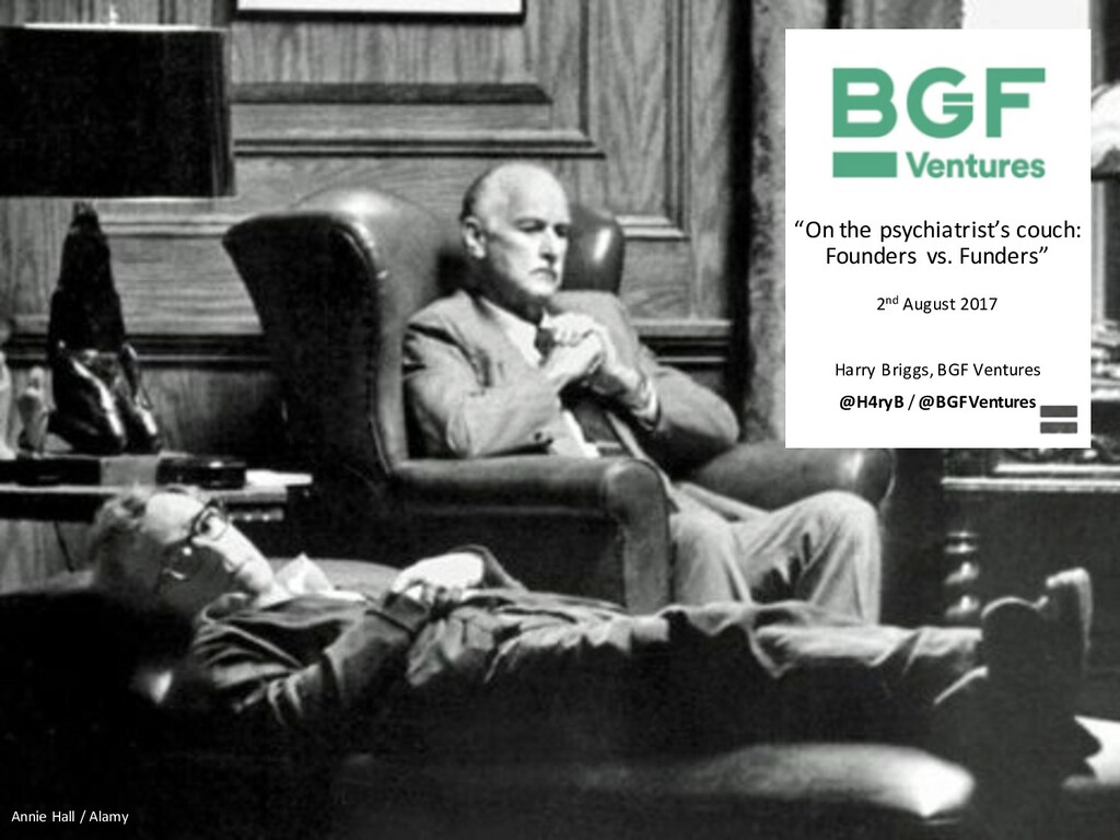 On the Psychiatrist's Couch: Founders vs. Funders - slide 1