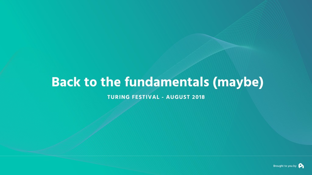 Our Fundamental Strategy of Building a Business is Broken - slide 1