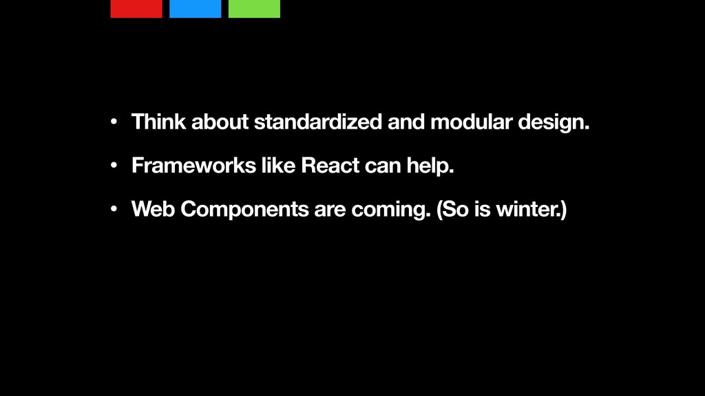 Falling to Pieces: The Componentization of the Web - slide 71