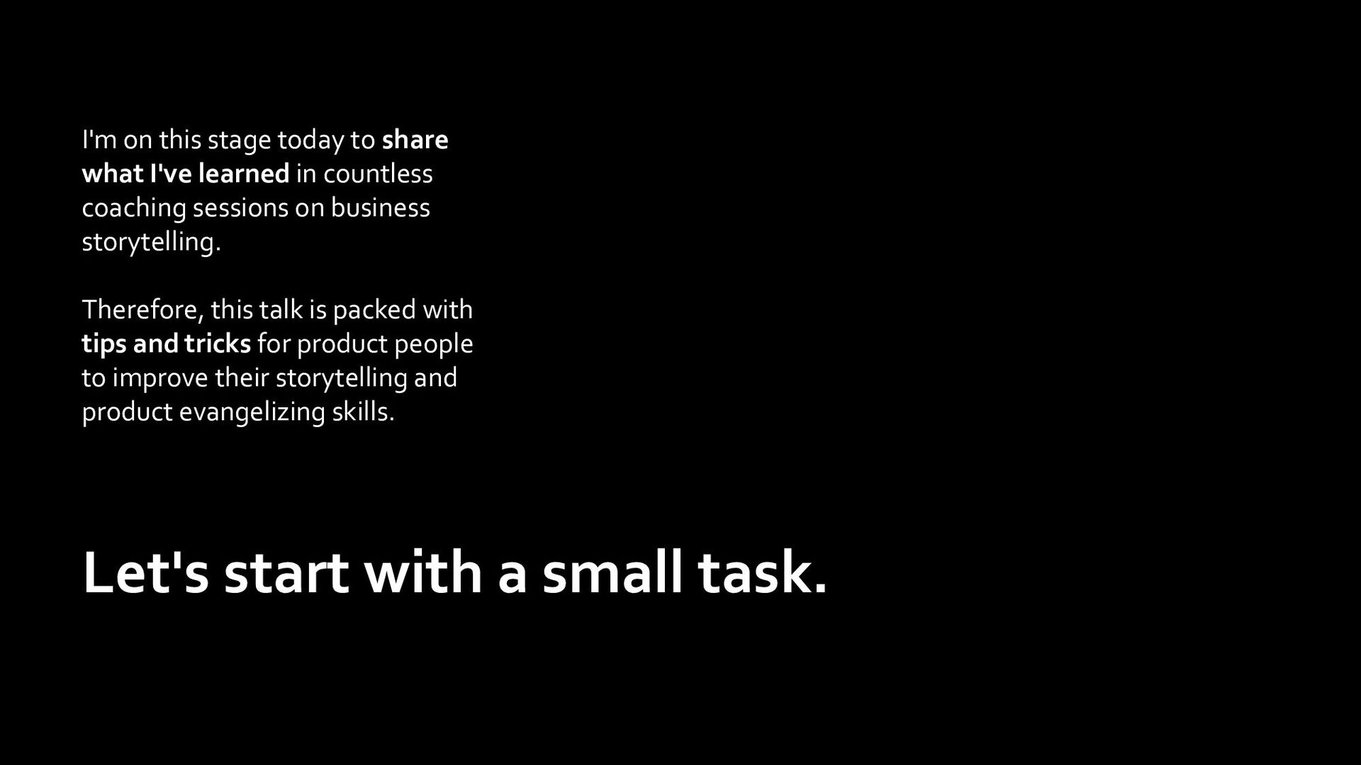 Lessons on Storytelling for Product Builders - slide 4
