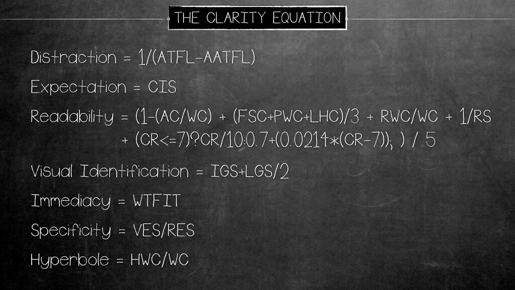 The Conversion Equation - slide 29