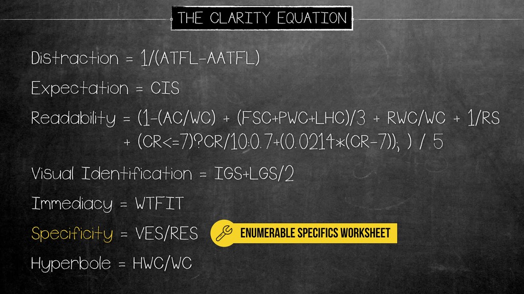 The Conversion Equation - slide 35