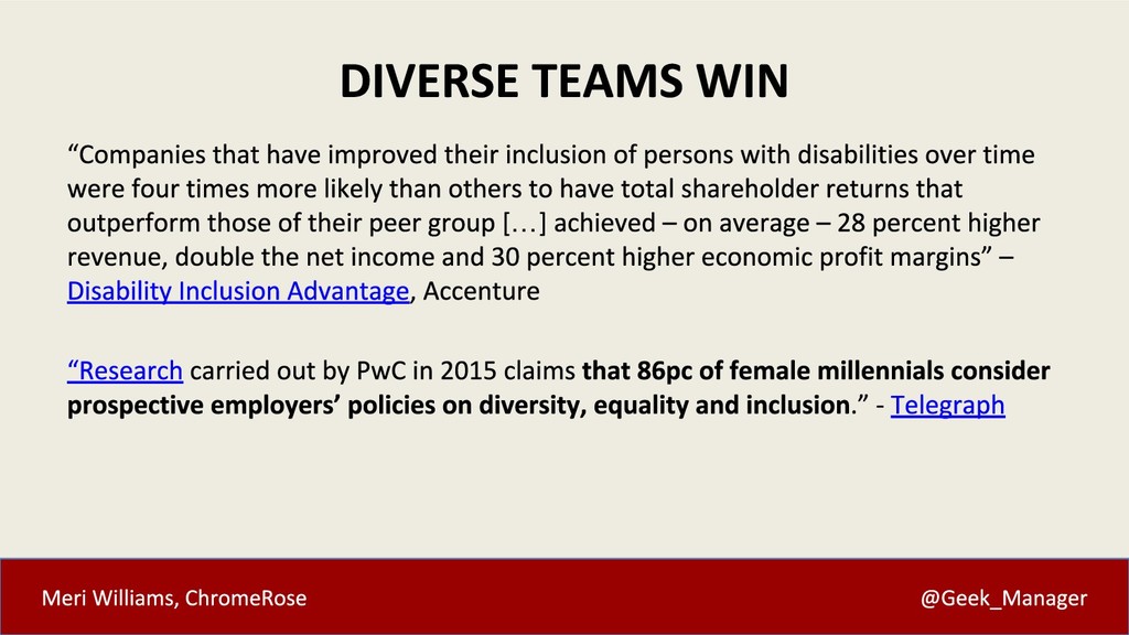 Beat Your Competition With This One Weird Trick: Inclusion - slide 19
