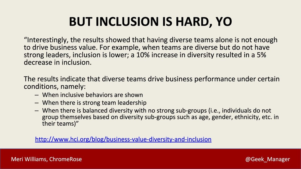 Beat Your Competition With This One Weird Trick: Inclusion - slide 22