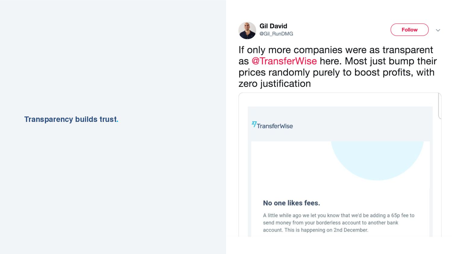 Tessa Pettman - Becoming Wise: how we built the TransferWise brand and why we became Wise - slide 45