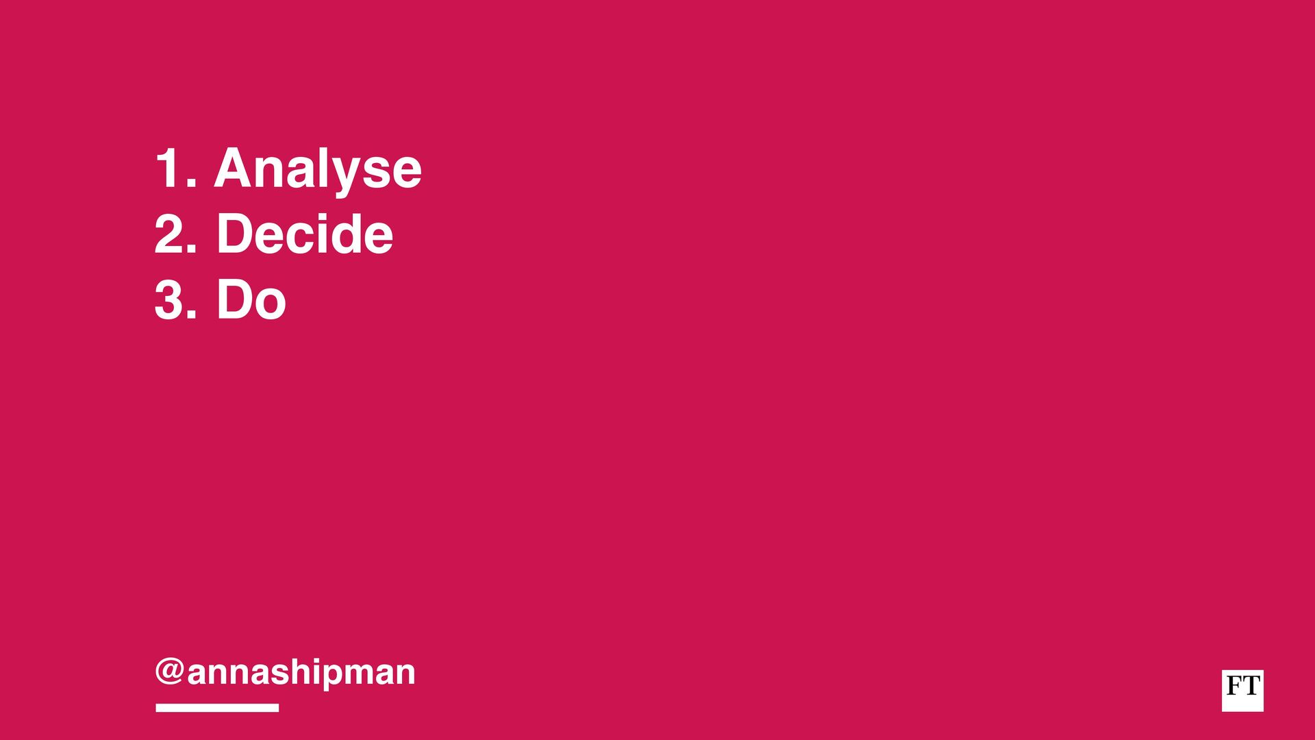 Analysing, Deciding, Doing: How To Develop And Execute an Effective Strategy - slide 15
