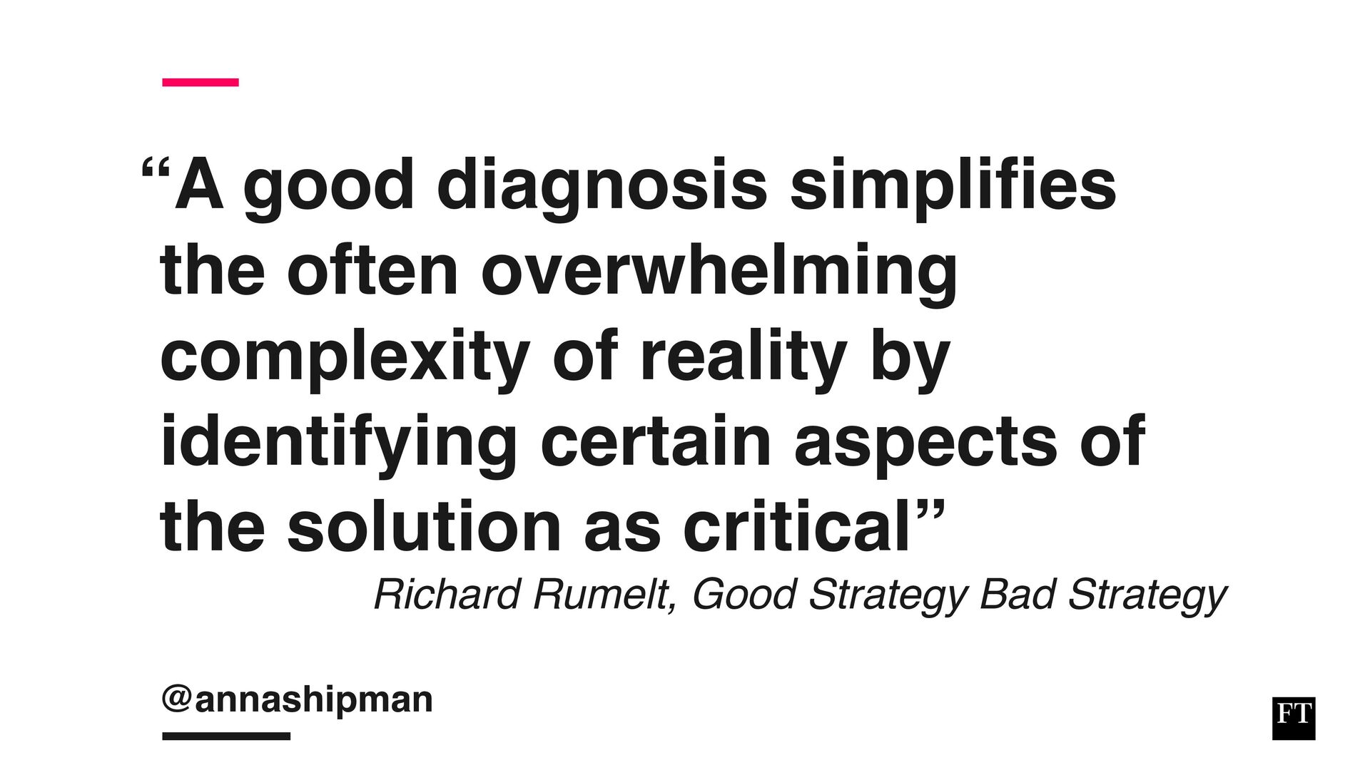 Analysing, Deciding, Doing: How To Develop And Execute an Effective Strategy - slide 20